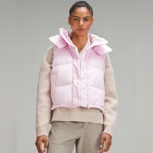 Lululemon Wunder Puff Cropped Vest - Meadowsweet Pink